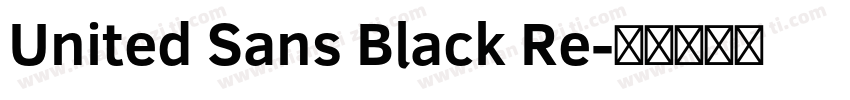 United Sans Black Re字体转换